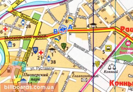 Скроллер  в Харькове Московский пр. / Примеровская ул., в центр - 80895 схема