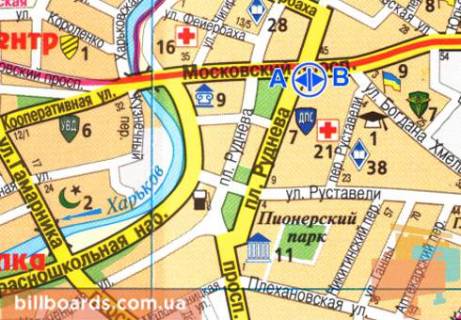 Сiтiлайт  у Харкові Московский пр., 32, из центра схема