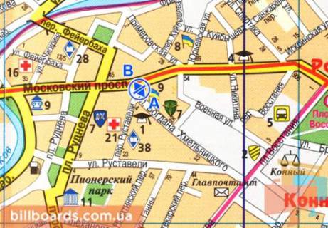 Ситилайт  в Харькове Московский пр. / Хмельницкого бул., 3 схема