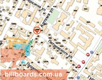 Призма A в Харькове Ярослава Мудрого вул.- Алчевських вул. (А) - 89666 схема