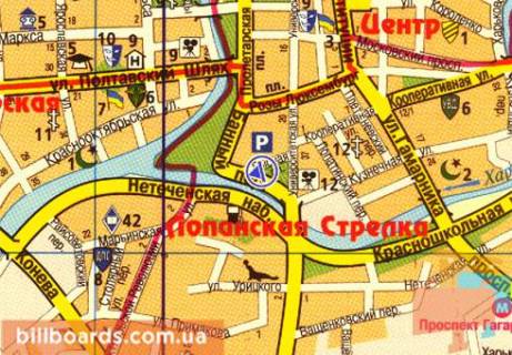 Скролер, Скрол A у Харкові, 2.3x3.14  Рибна пл. - Банний пров. - 480232 схема