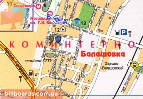 Скроллер B в Харькове, 2.3x3.14  Плехановська вул. - Храмова вул. - 480230 схема