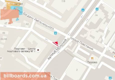 Скроллер  в Харькове Молочная ул. - Руставели ул. - 162972 схема