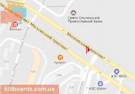 Призма  в Харькове Московский пр. - Морозова ул. (в центр) - 162935 схема