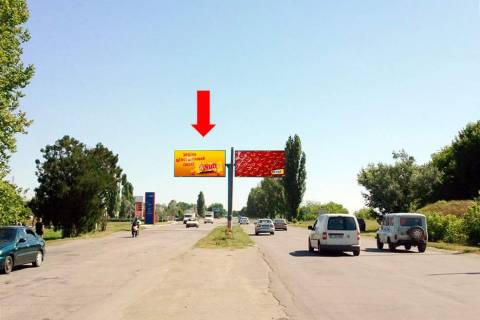 Білборд, Бігборд (Борд)  A у Херсоні, 3x6  Бериславське шосе, роздільник, з центру, лівий Фото 1