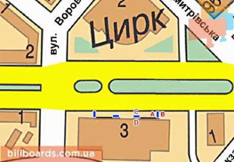 Сiтiлайт  у Києві Победы пл., 3, ТРЦ "Украина", остановка схема