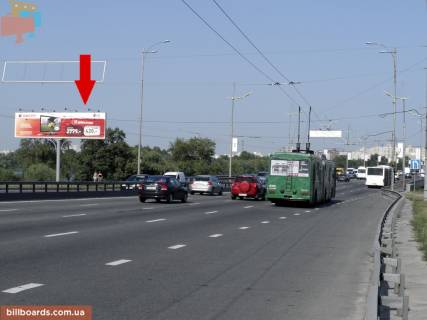 Бэклайт B в Киеве Шухевича пр. (колиш. Ватутіна пр.), з'їзд з Московського моста фото 1