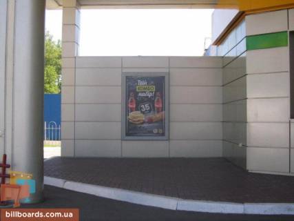 Ситилайт A в Киеве Карельський пров., 3А, АЗС "КЛО", супермаркет "Сільпо" __ Розміщується тільки ВІНІЛ фото 1