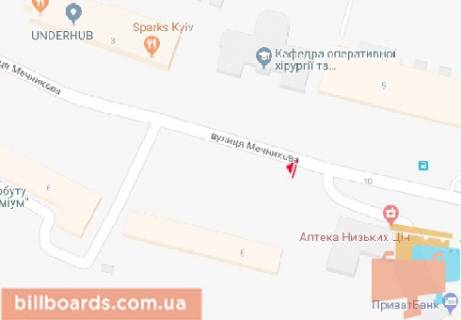 Ситискролл A в Киеве, 1.86x1.27  Мечникова вул., 8 схема