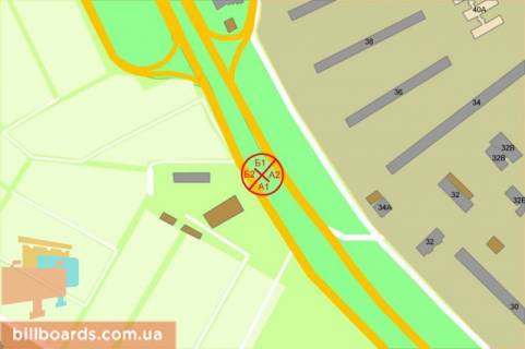 Сітіскролл A у Києві Мечникова вул., 2, навпроти БЦ "Парус", в сторону вул. Басейна схема