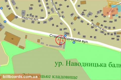 Беклайт B у Києві Старонаводницька вул., 40 - пров. Редутний схема
