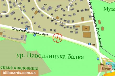 Бэклайт B в Киеве Старонаводницька вул., 47 схема