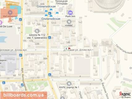 Ситилайт A в Киеве Ділова вул. (колиш. Дмитрова вул.), 14 схема