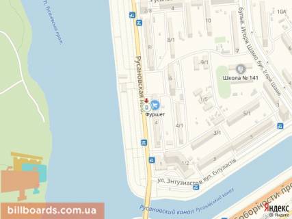 Сiтiлайт B у Києві Русанівська набережна, 4 схема