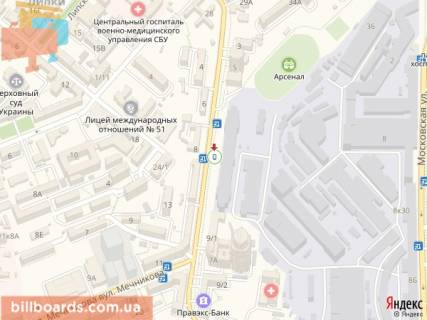 Ситилайт B в Киеве Кловський узвіз, 7 схема