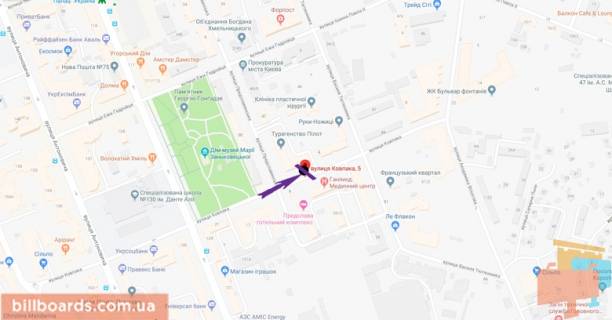 Ситилайт B в Киеве Ковпака вул., 5 схема