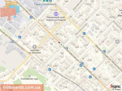 Сiтiлайт A у Києві Костянтинівська вул., 51а / Оболонська вул. схема