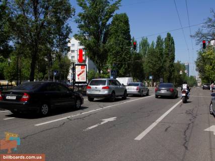 Ситискролл A в Киеве, 1.8x1.2  Українки бул., 13 / Новогоспітальна вул. (колиш. Щорса пров.), на світлофорі, в сторону вул. Хрещатик фото 1