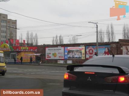 Билборд A в Кропивницкий (Кировоград) Чикаленка вул. - Кавалерейськая вул. (колиш. Медведєва вул. - Орджонікідзе вул.), лівий фото 1