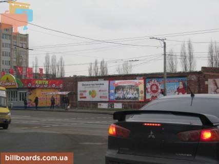 Білборд, Бігборд (Борд)  A у Кропивницький (Кіровоград) Чикаленка вул. - Кавалерейськая вул. (Колиш. Медведєва вул. - Орджонікідзе вул.), Правий Фото 1