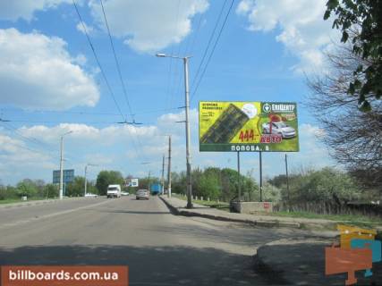 Білборд, Бігборд (Борд)  A у Кропивницький (Кіровоград) Шухевича Романа вул. (Колиш. Лейтенанта Шмідта вул.) - Лермонтова вул. Фото 1