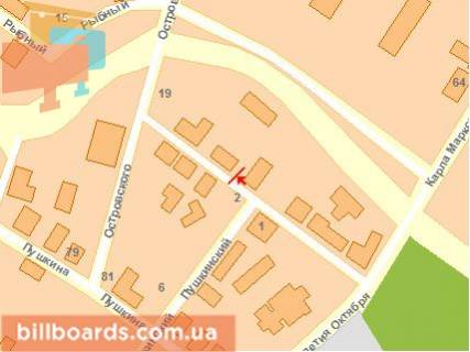 Билборд A в Кропивницкий (Кировоград) Василівський пров. схема