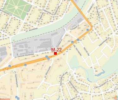Билборд A в Кропивницкий (Кировоград) Полтавська вул. схема