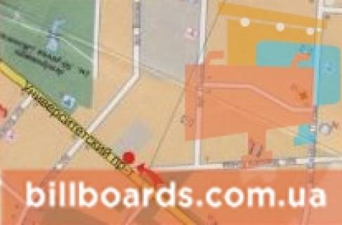 Билборд B в Кропивницкий (Кировоград), 3х6  проспект Університетський  схема