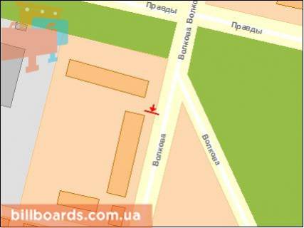 Билборд A в Кропивницкий (Кировоград), 3х6  вул. Героїв-рятувальників (Волкова) схема