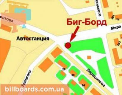 Призма A в Кривом Роге Лермонтова вул., 30а - Миру пр., права - 89970 схема