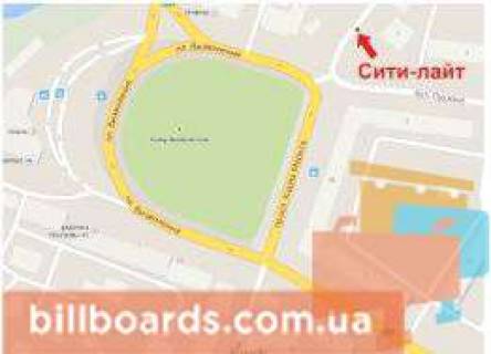 Ситилайт A в Кривом Роге, 1.8x1.2  Поштовий пр. - Пушкіна вул., 1 схема