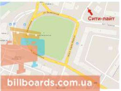 Ситилайт B в Кривом Роге, 1.8x1.2  Поштовий пр. - Пушкіна вул., 1 схема