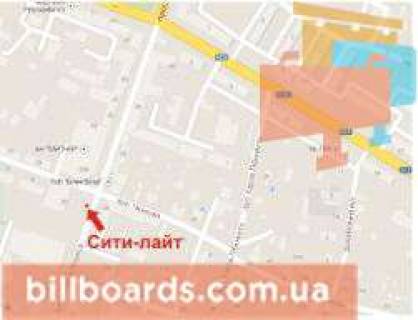 Ситилайт B в Кривом Роге, 1.8x1.2  Поштовий пр., 25, ТК "Ліберті" схема