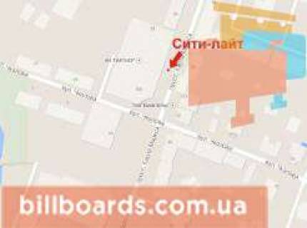 Ситилайт B в Кривом Роге, 1.8x1.2  Поштовий пр., 35б/2, ТК "Ліберті" схема