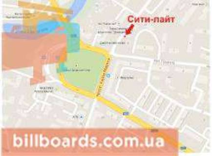 Ситилайт B в Кривом Роге, 1.8x1.2  Поштовий пр., 52 схема