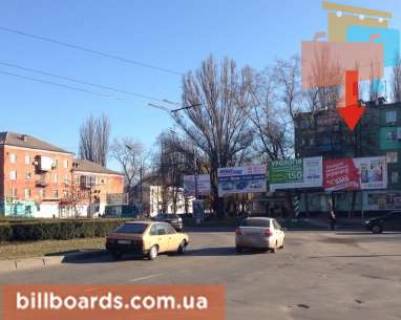 Білборд, Бігборд (Борд)  A у Кривому Розі Дорошенка вул. (Колиш. Блюхера вул.), 1 - Бородіча вул. Фото 1