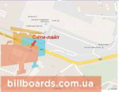 Сiтiлайт A у Кривому Розі, 1.8x1.2  Лермонтова вул., Центрально-Міський ринок схема