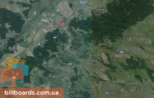 Білборд, Бігборд (Борд)  B у Кременці г. Кременец схема