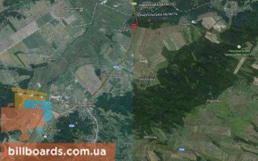 Билборд B в Кременце г. Кременец схема