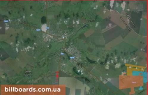 Билборд B в Лановцах г. Ланивци схема