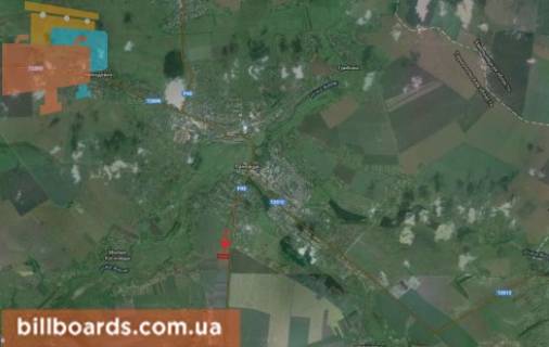 Білборд, Бігборд (Борд)  A у Лановцах г. Ланивци схема