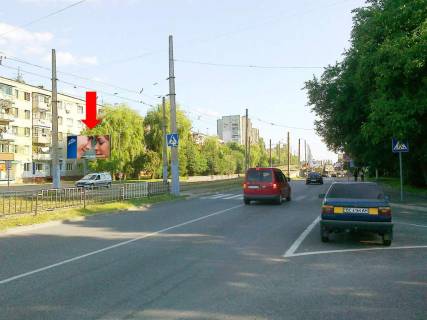 Билборд B в Львове, 3x6  Княгині Ольги вул., 59 / Бойчука вул., з центру фото 1