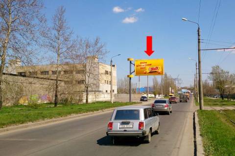 Билборд B в Николаеве, 3x6  Кузнецька вул. (кол. Скороходова вул.), 213, з центру (флажок) фото 1