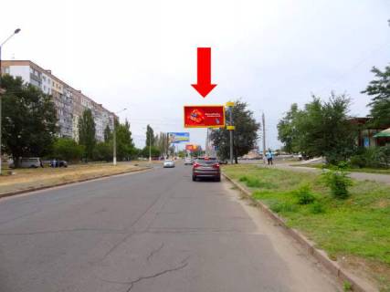 Билборд A в Николаеве, 3x6  6-та Слобідська вул. (кол. Комсомольська вул.), 46, біля БТ «Південний Буг», в центр (флажок) фото 1