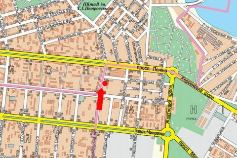 Билборд A в Николаеве, 3x6  6-та Слобідська вул. (кол. Комсомольська вул.), 46, біля БТ «Південний Буг», в центр (флажок) схема