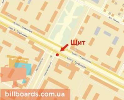 Билборд  в Никополе Трубников пр., 25 схема