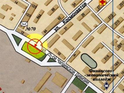 Білборд, Бігборд (Борд)  + у Одесі, 3x6  Інглезі вул. (колиш. 25-Чапаєвської дивізії вул.) - Космонавтів вул., правий схема