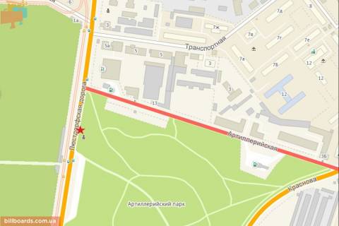 Призматрон, Призма A у Одесі, 6x3  Люстдорфська дорога  / Артилерійський парк / Меморіал - 231548 схема