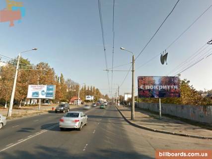 Білборд, Бігборд (Борд)  A у Одесі Комарова Михайла вул. (Космонавта Комарова)., 21, навпроти заводу "Промзв'язок", в сторону Петрова вул. Фото 1