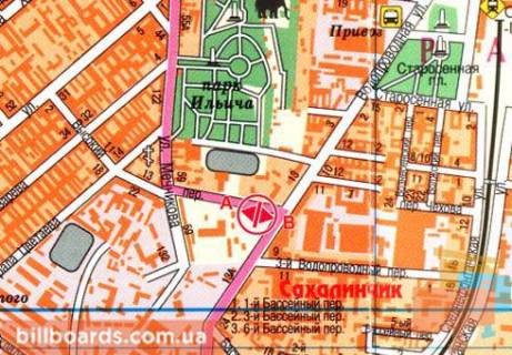 Призма  в Одессе Высокий пер. / Водопроводная ул. - 79677 схема